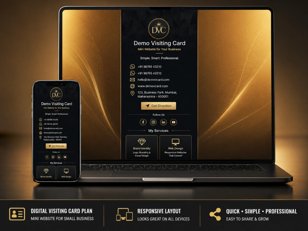Digital Professional Visiting Card